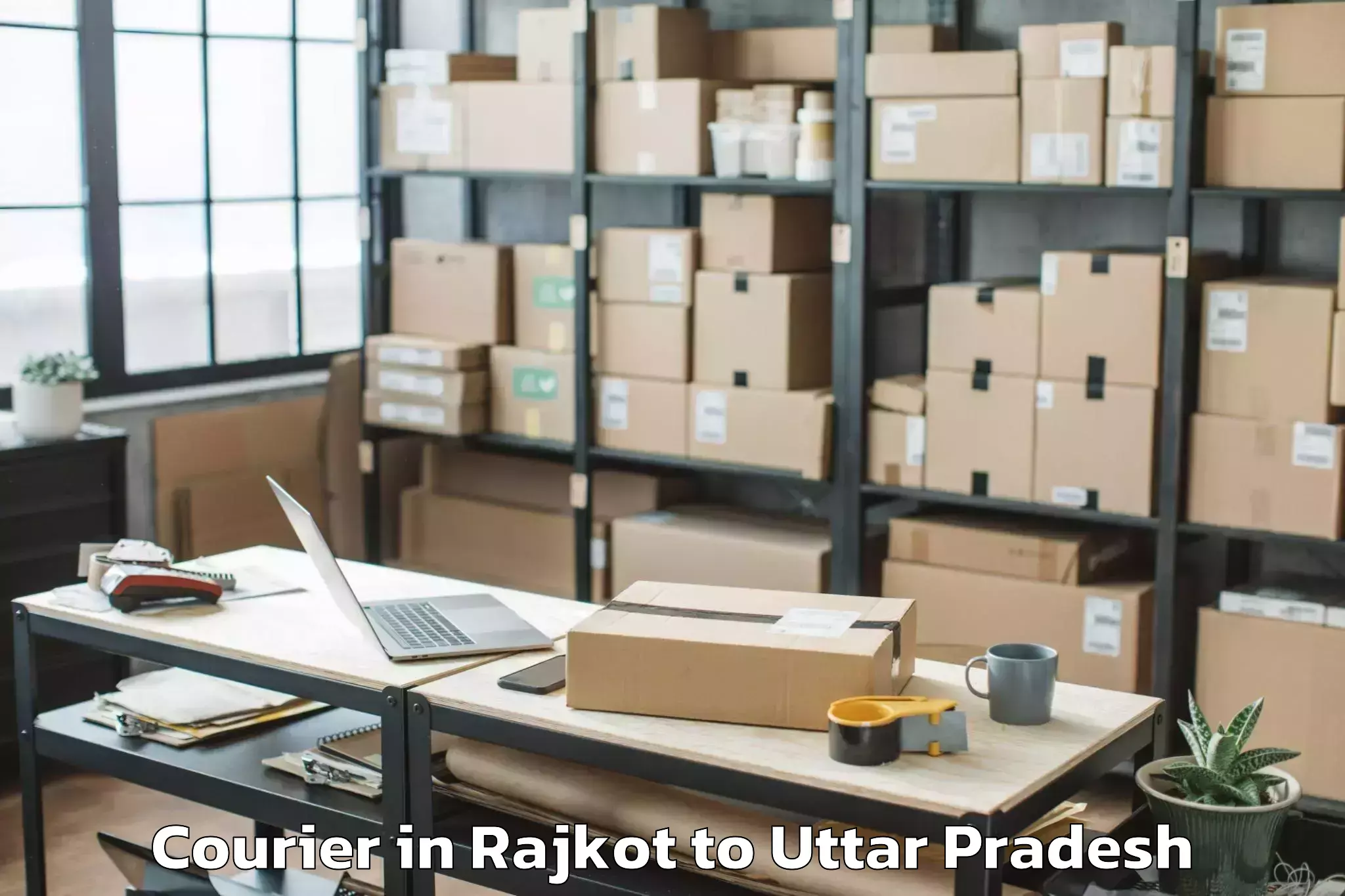 Professional Rajkot to Chillupar Courier